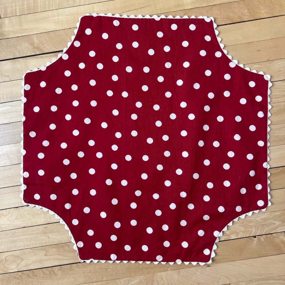 Handmade Polka Dot Table Topper